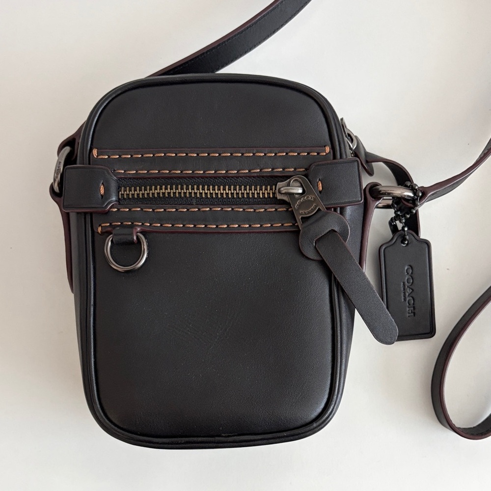 Coach Black Leather Crossbody Bag Dylan